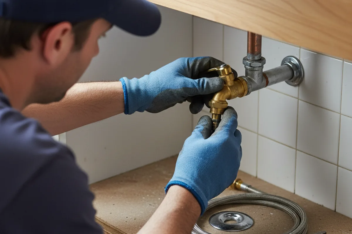 Shutoff valve and fitting work during Faucet and Fixture Repair in Maricopa